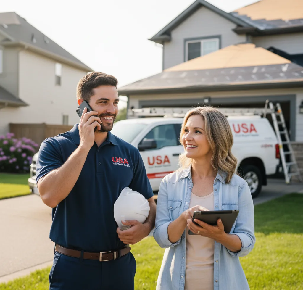 USA Roof Repair Experts customer support in Coleman